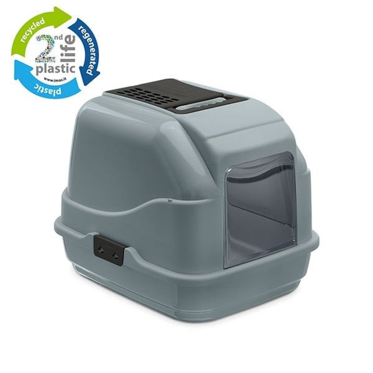 İmac Easy Cat Kapalı Filtreli Kedi Tuvaleti Gri 40x50x40 Cm İmac Easy Cat Kapalı Filtreli Kedi Tuvaleti Gri 40x50x40 Cm