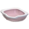 İmac Fred Köşe Açık Kedi Tuvaleti Pembe 50x65x15.5 Cm İmac Fred Köşe Açık Kedi Tuvaleti Pembe 50x65x15.5 Cm
