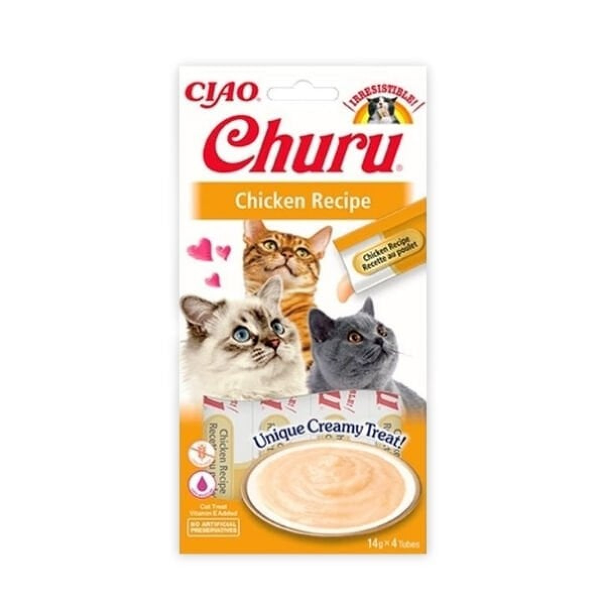 Inaba Ciao Churu Cream Tavuklu Sıvı Kedi Ödül Maması 14 Gr 4 Adet