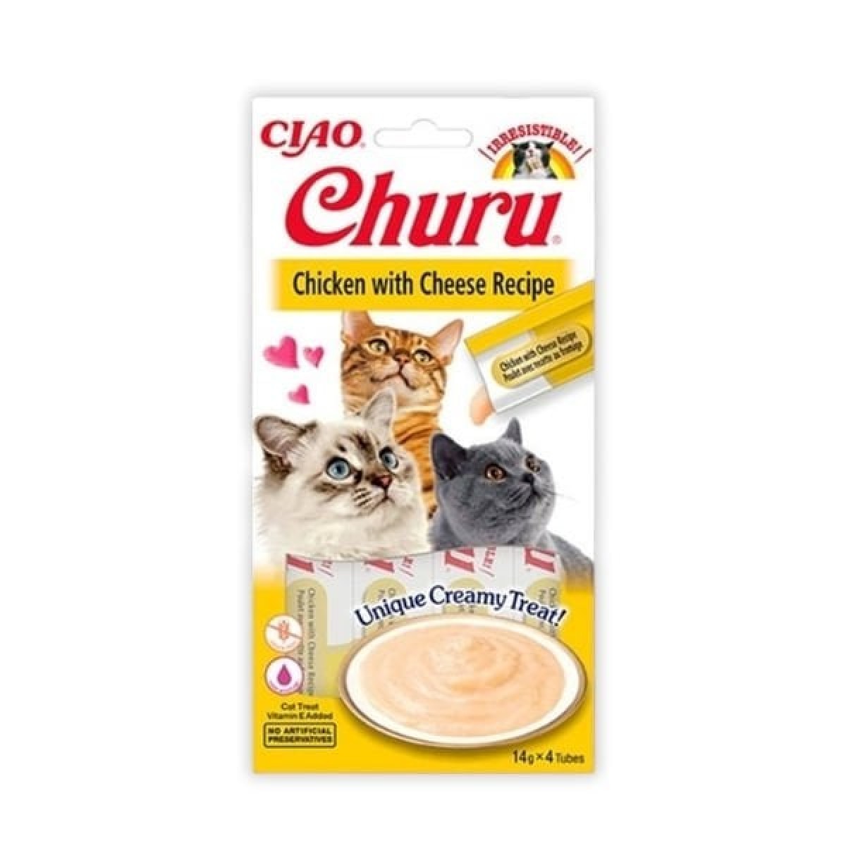 Inaba Ciao Churu Cream Tavuklu ve Peynirli Sıvı Kedi Ödül Maması 14 Gr 4 Adet Inaba Ciao Churu Cream Tavuklu ve Peynirli Sıvı Kedi Ödül Maması 14 Gr 4 Adet
