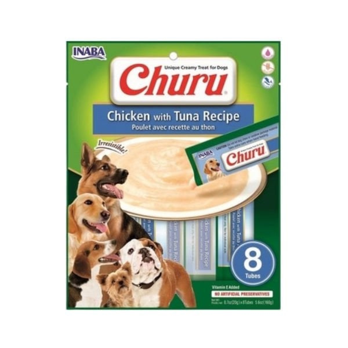 Inaba Ciao Churu Ton Balıklı ve Tavuklu Tamamlayacı Sıvı Köpek Ödül Maması 20 Gr 8 Adet Inaba Ciao Churu Ton Balıklı ve Tavuklu Tamamlayacı Sıvı Köpek Ödül Maması 20 Gr 8 Adet