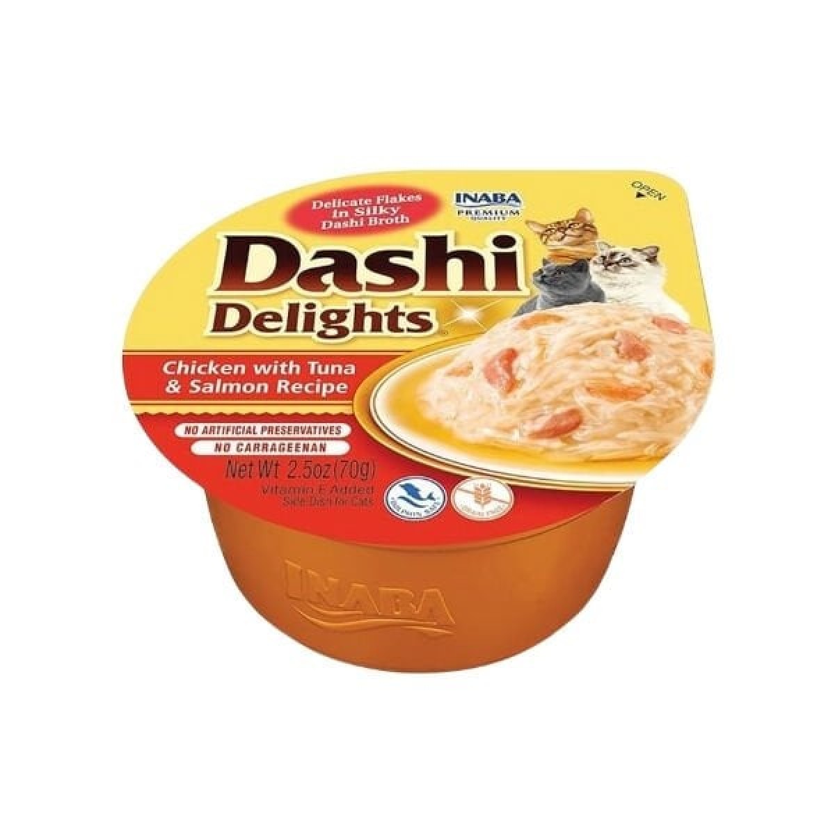 Inaba Ciao Dashi Delights Tavuklu Ton ve Somon Balıklı Kedi Çorbası 70 Gr Inaba Ciao Dashi Delights Tavuklu Ton ve Somon Balıklı Kedi Çorbası 70 Gr