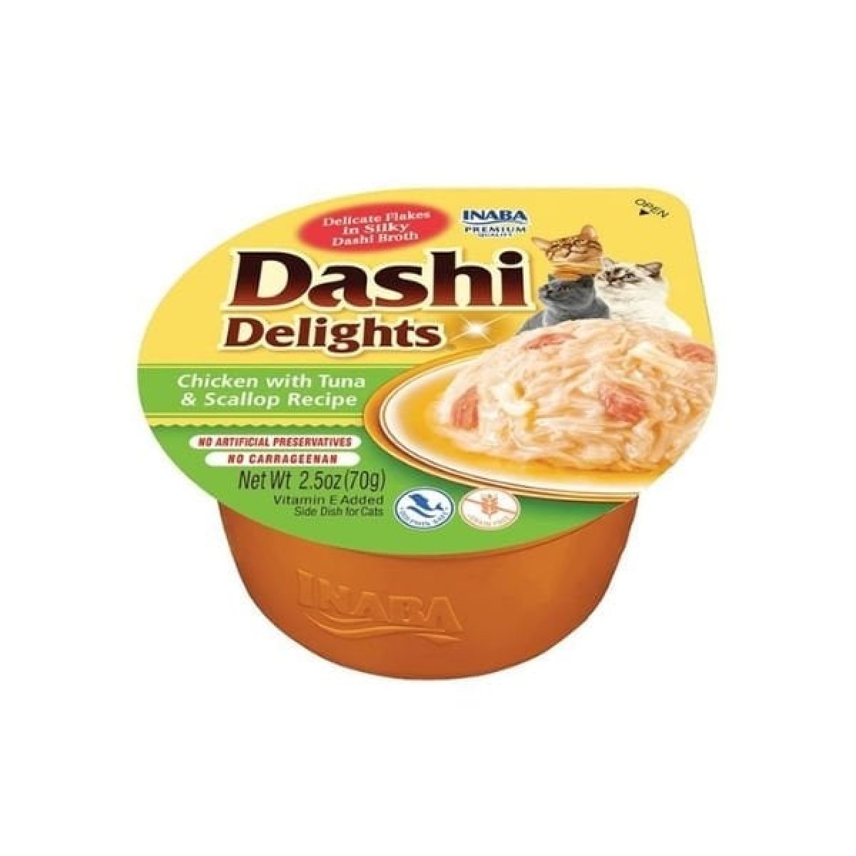 Inaba Ciao Dashi Delights Ton Balıklı Tavuklu ve Deniz Taraklı Kedi Çorbası 70 Gr Inaba Ciao Dashi Delights Ton Balıklı Tavuklu ve Deniz Taraklı Kedi Çorbası 70 Gr