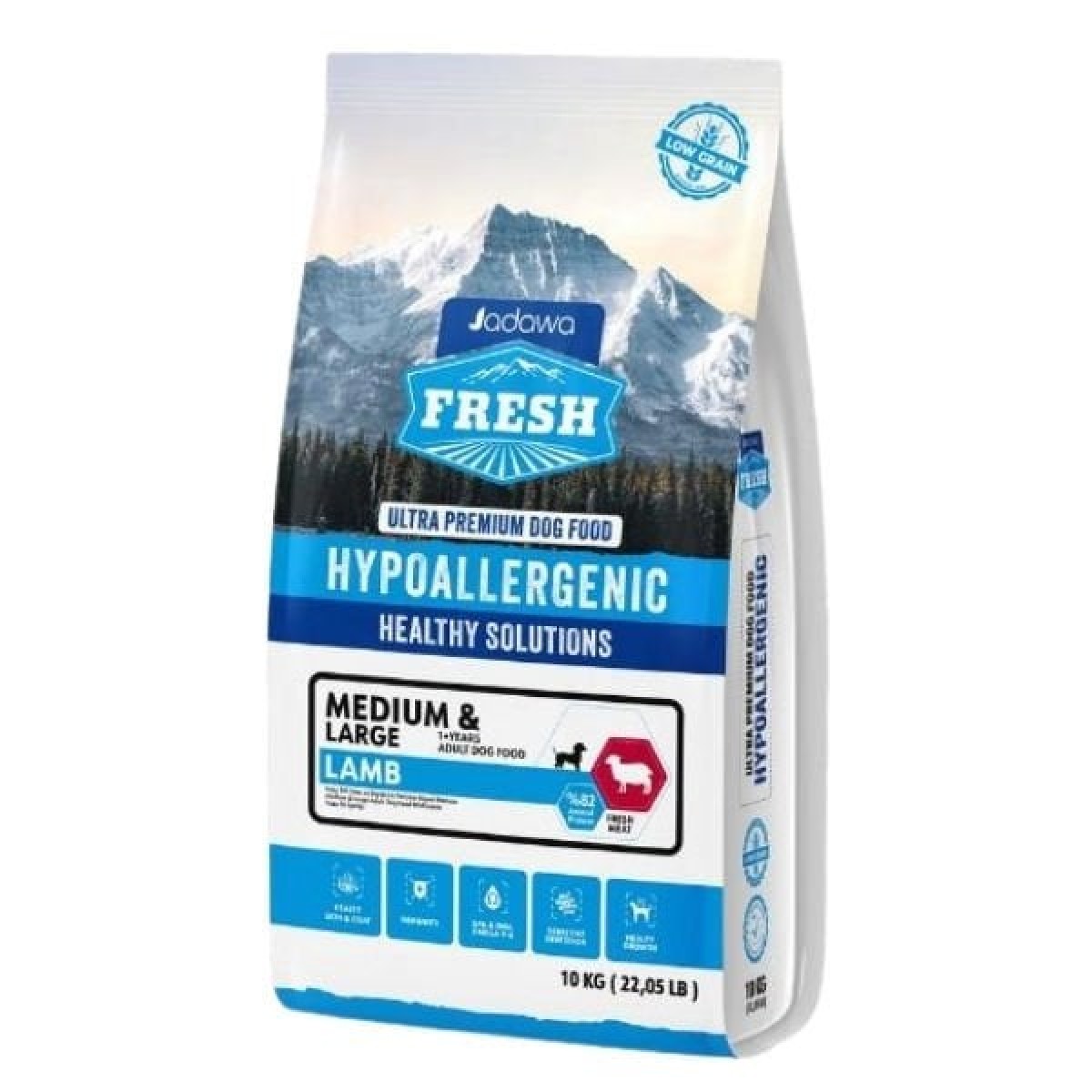 Jadawa Fresh Orta ve Büyük Irk Kuzu Etli Yetişkin Köpek Maması 10 Kg Jadawa Fresh Orta ve Büyük Irk Kuzu Etli Yetişkin Köpek Maması 10 Kg
