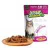 Jungle Biftekli Pouch Yetişkin Kısırlaştırılmış Konserve Kedi Maması 85 Gr Jungle Biftekli Pouch Yetişkin Kısırlaştırılmış Konserve Kedi Maması 85 Gr