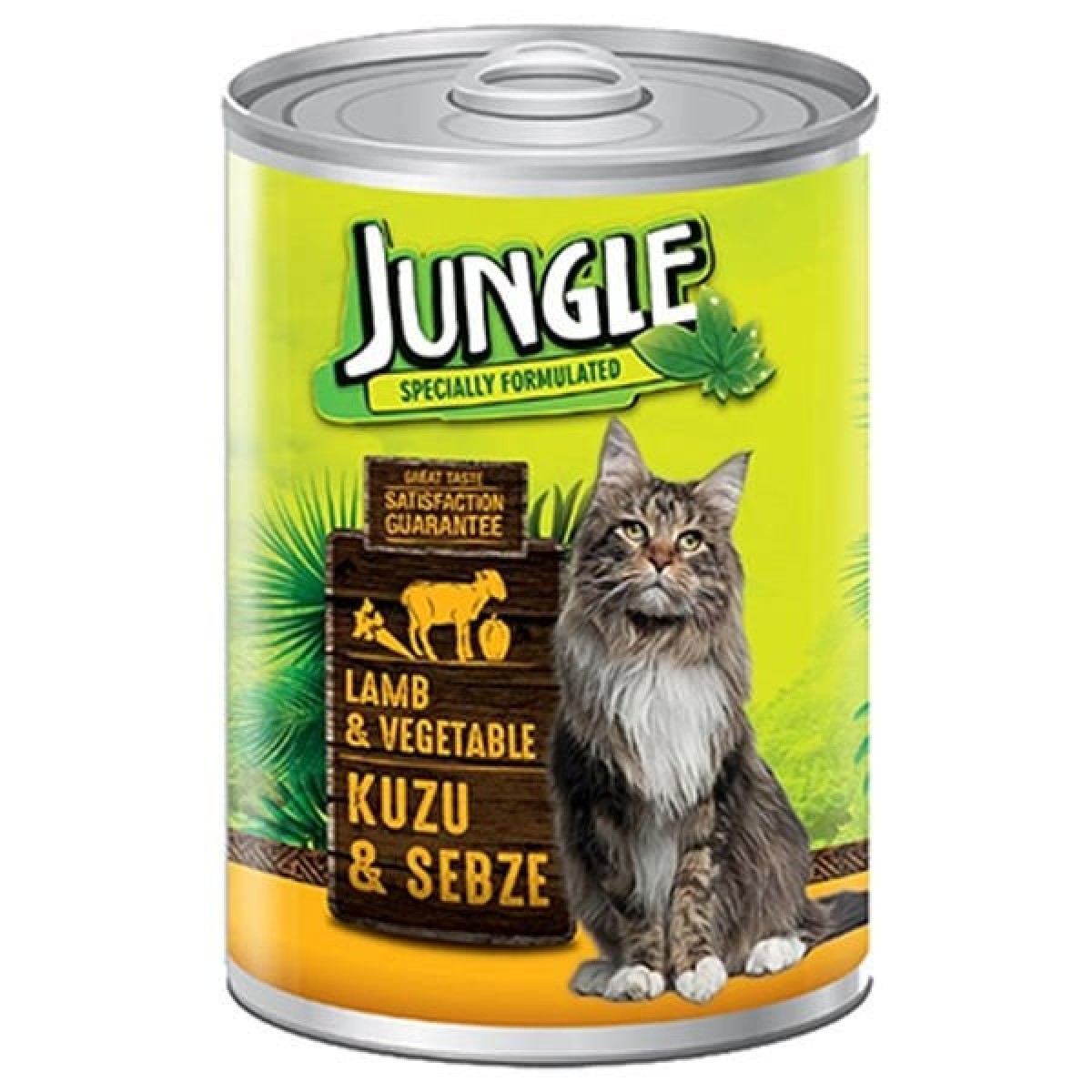 Jungle Kuzu Etli ve Sebzeli Yetişkin Konserve Kedi Maması 415 Gr Jungle Kuzu Etli ve Sebzeli Yetişkin Konserve Kedi Maması 415 Gr