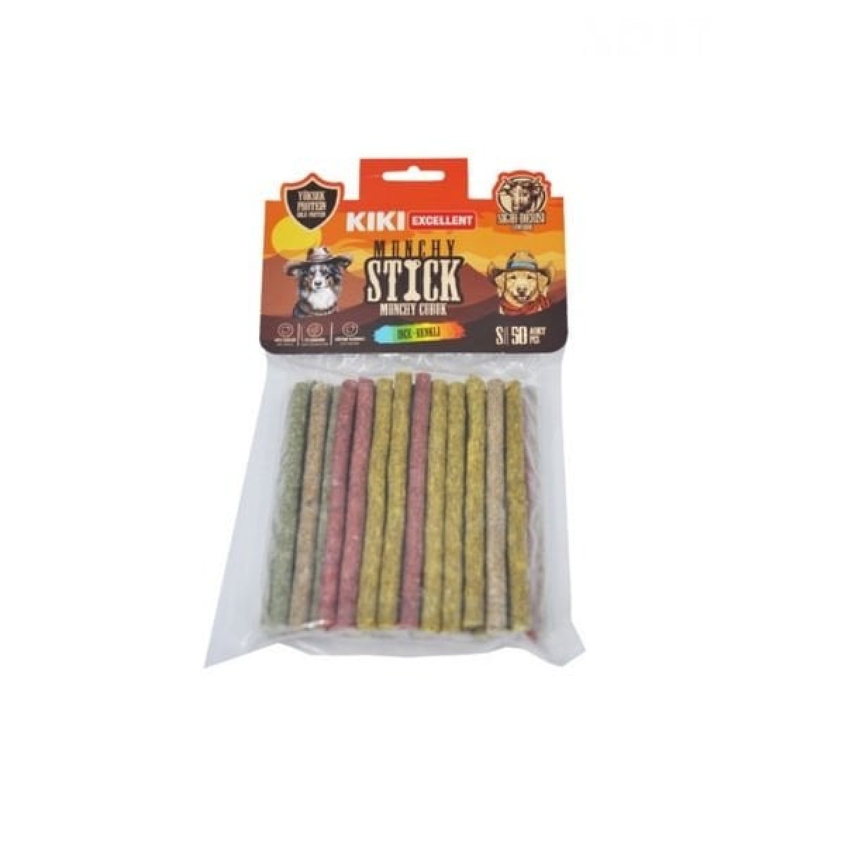 Kiki Excellent İnce Munchy Sığır Derisinden Çubuk Kemik Köpek Ödülü 50 Adet Renkli Kiki Excellent İnce Munchy Sığır Derisinden Çubuk Kemik Köpek Ödülü 50 Adet Renkli