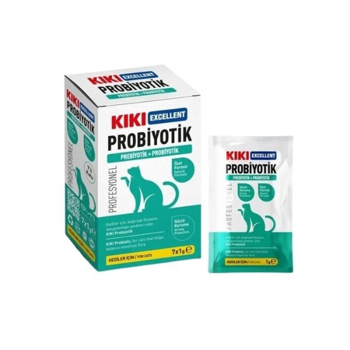 Kiki Excellent Kediler için Toz Probiyotik ve Prebiyotik Saşe 1 Gr 7 Adet Kiki Excellent Kediler için Toz Probiyotik ve Prebiyotik Saşe 1 Gr 7 Adet