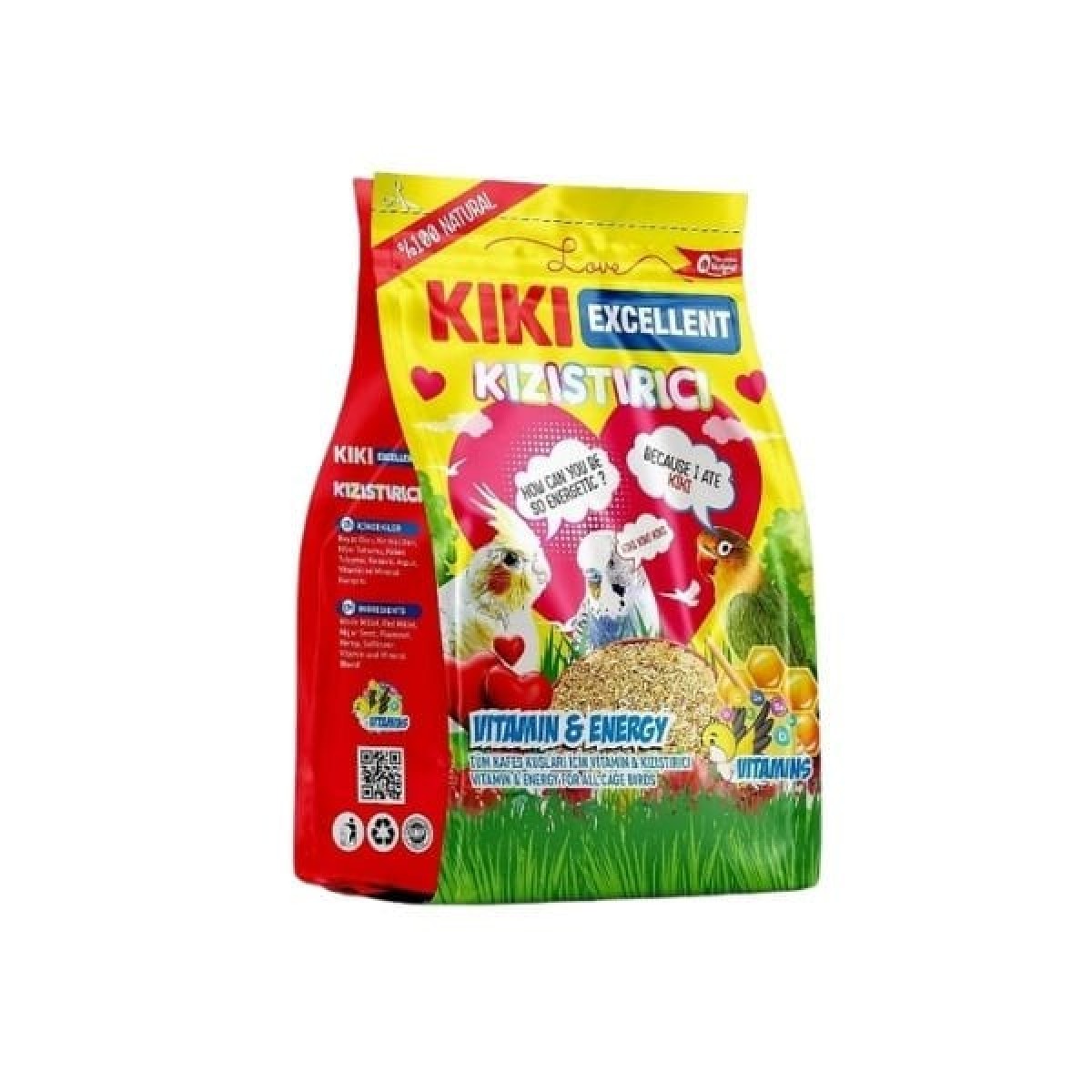 Kiki Excellent Kızıştırıcı Kuş Yemi 150 Gr Kiki Excellent Kızıştırıcı Kuş Yemi 150 Gr