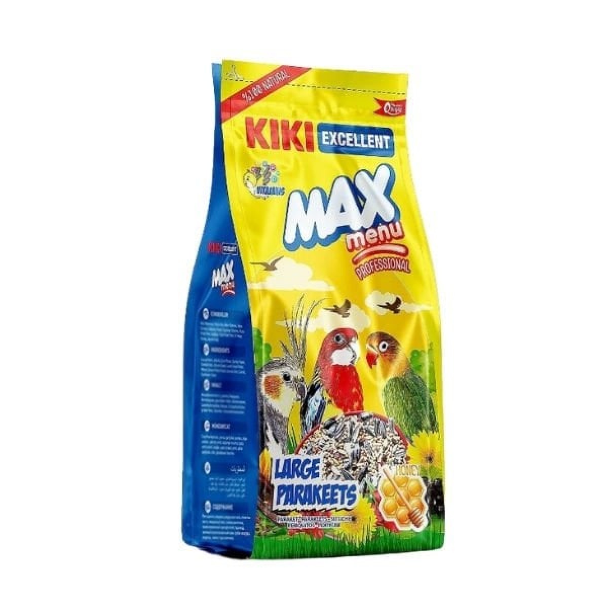 Kiki Excellent Max Menu Ballı Büyük Pareket Kuş Yemi 1 Kg Kiki Excellent Max Menu Ballı Büyük Pareket Kuş Yemi 1 Kg