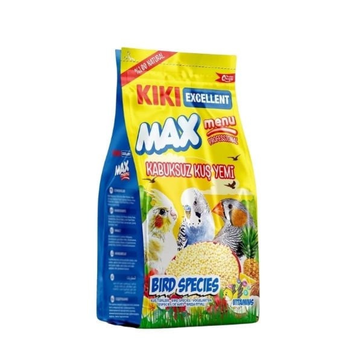 Kiki Excellent Max Menu Kabuksuz Muhabbet Kuşu Yemi 400 Gr Kiki Excellent Max Menu Kabuksuz Muhabbet Kuşu Yemi 400 Gr
