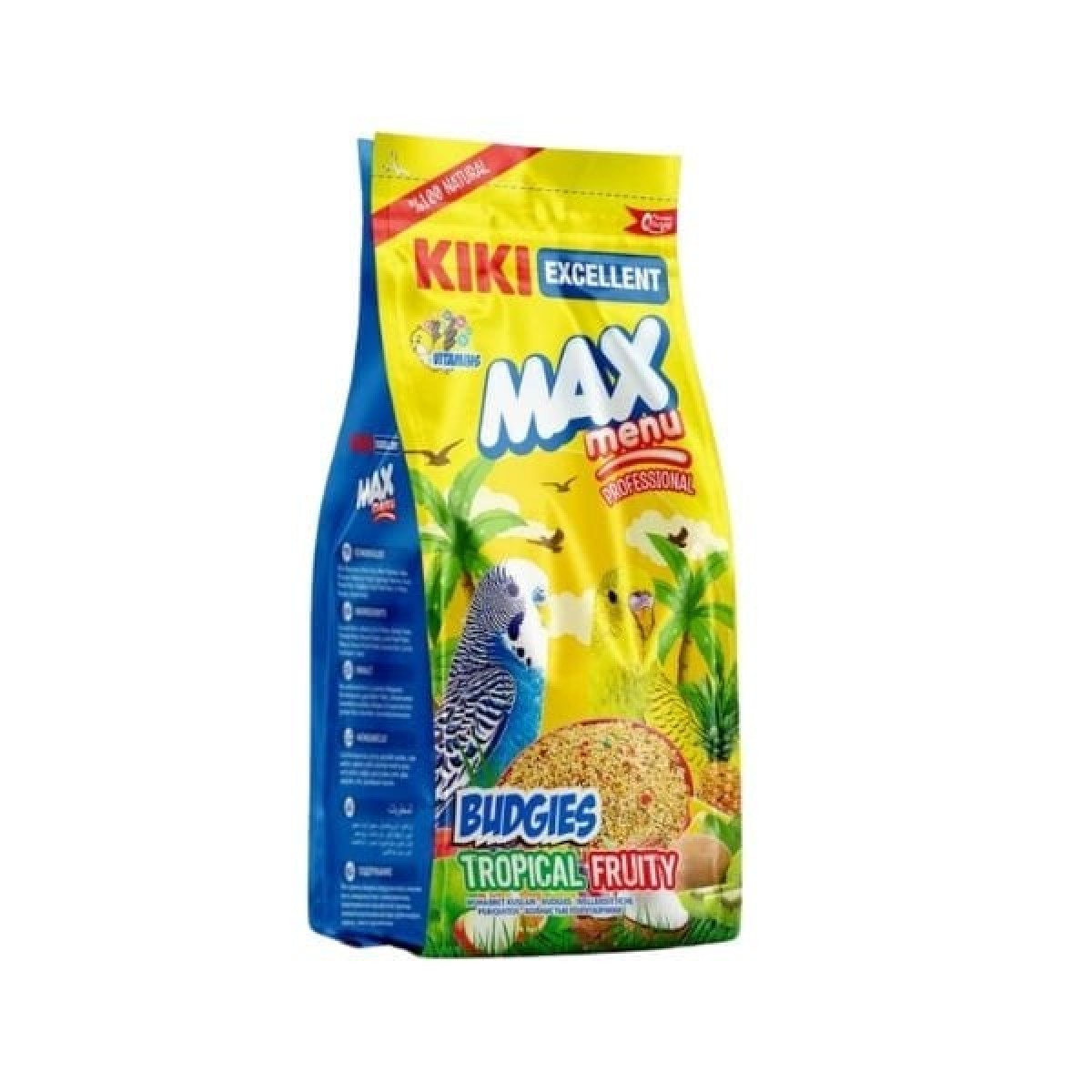 Kiki Excellent Max Menu Tropikal Meyveli Muhabbet Kuşu Yemi 1 Kg Kiki Excellent Max Menu Tropikal Meyveli Muhabbet Kuşu Yemi 1 Kg
