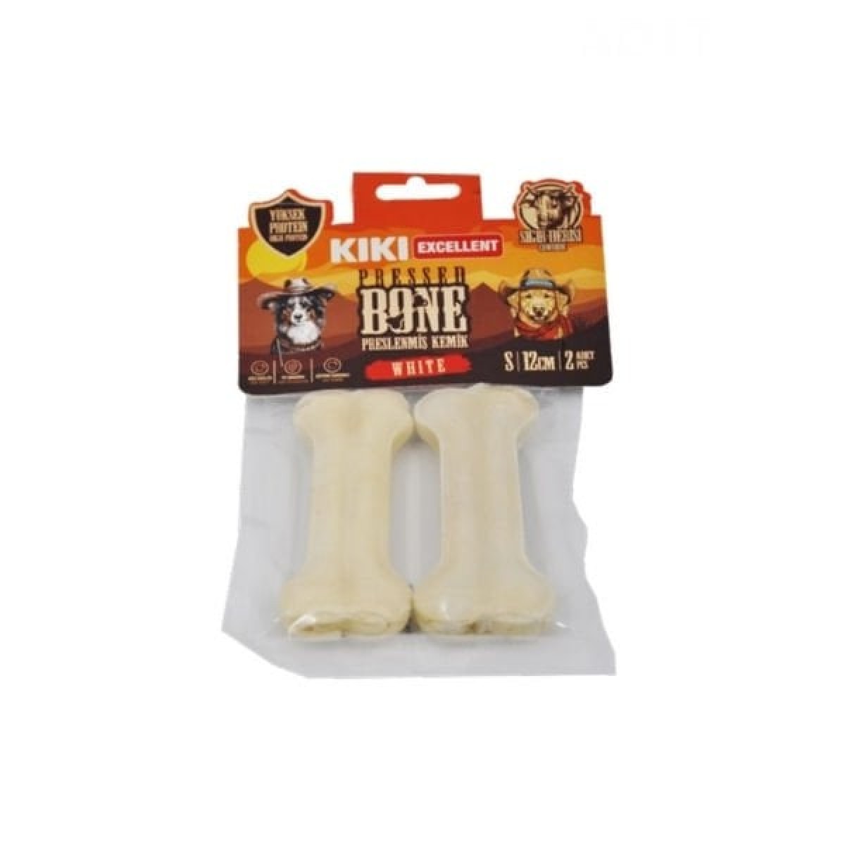 Kiki Excellent Sığır Derisinden Pres Kemik Köpek Ödülü 12 Cm 2 Adet Beyaz Kiki Excellent Sığır Derisinden Pres Kemik Köpek Ödülü 12 Cm 2 Adet Beyaz