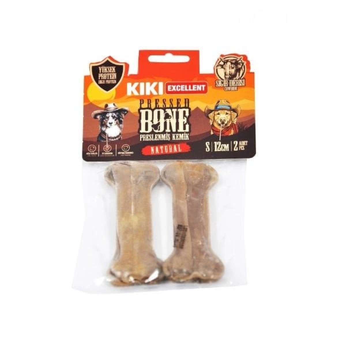 Kiki Excellent Sığır Derisinden Pres Kemik Köpek Ödülü 12 Cm 2 Adet Naturel Kiki Excellent Sığır Derisinden Pres Kemik Köpek Ödülü 12 Cm 2 Adet Naturel