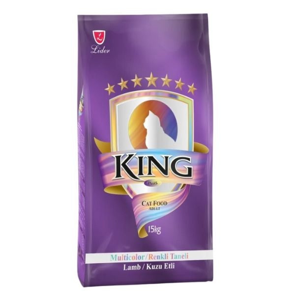King Multicolor Renkli Taneli Kuzu Etli Yetişkin Kedi Maması 15 Kg King Multicolor Renkli Taneli Kuzu Etli Yetişkin Kedi Maması 15 Kg