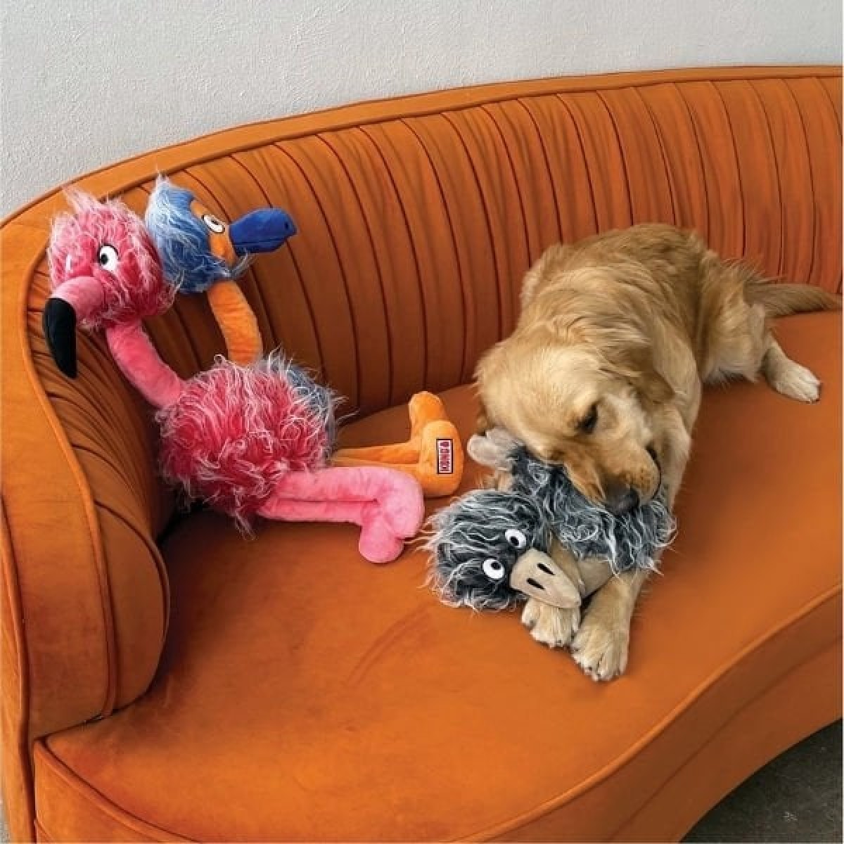 Kong Comfort Jumbo Bird Flamingo Şeklinde Peluş Köpek oyuncağı Xlarge Kong Comfort Jumbo Bird Flamingo Şeklinde Peluş Köpek oyuncağı Xlarge