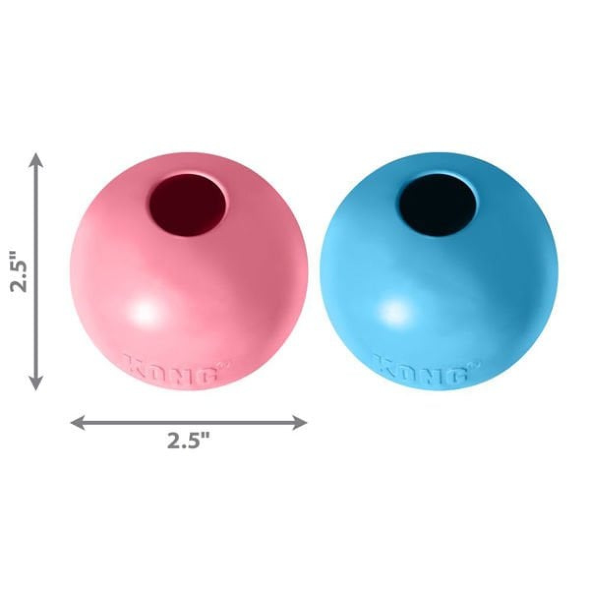 Kong Delikli Top Yavru Köpek Oyuncağı Small Mavi/Pembe 6.5 Cm Kong Delikli Top Yavru Köpek Oyuncağı Small Mavi/Pembe 6.5 Cm