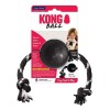 Kong Extreme Top İp Sallantılı Sesli Sert Plastik Köpek Oyuncağı Large Siyah Kong Extreme Top İp Sallantılı Sesli Sert Plastik Köpek Oyuncağı Large Siyah