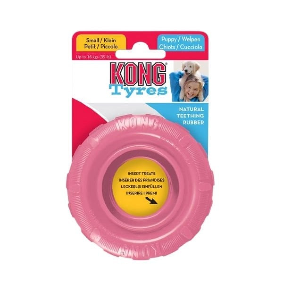Kong Lastik Şeklinde Kauçuk Yavru Köpek Oyuncağı Medium/Large Mavi/Pembe 11 Cm Kong Lastik Şeklinde Kauçuk Yavru Köpek Oyuncağı Medium/Large Mavi/Pembe 11 Cm