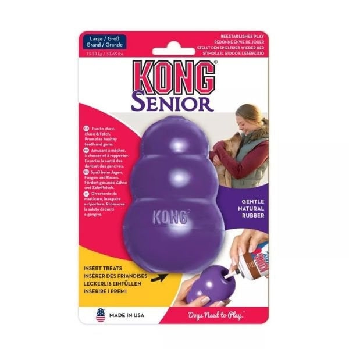 Kong Senior Ödül Hazneli Hafif Yumuşak Yaşlı Köpek Oyuncağı Large 10,4x7x7 Cm Kong Senior Ödül Hazneli Hafif Yumuşak Yaşlı Köpek Oyuncağı Large 10,4x7x7 Cm