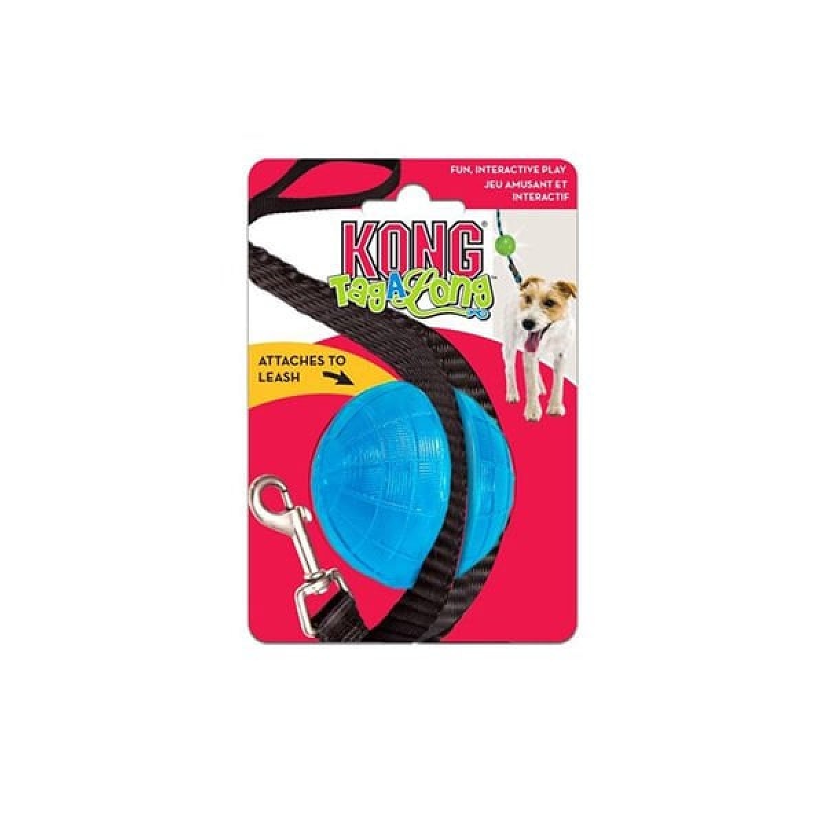 Kong TagAlong Gezdirme Kayışına Asılabilir Köpek Oyun Topu Medium Kong TagAlong Gezdirme Kayışına Asılabilir Köpek Oyun Topu Medium