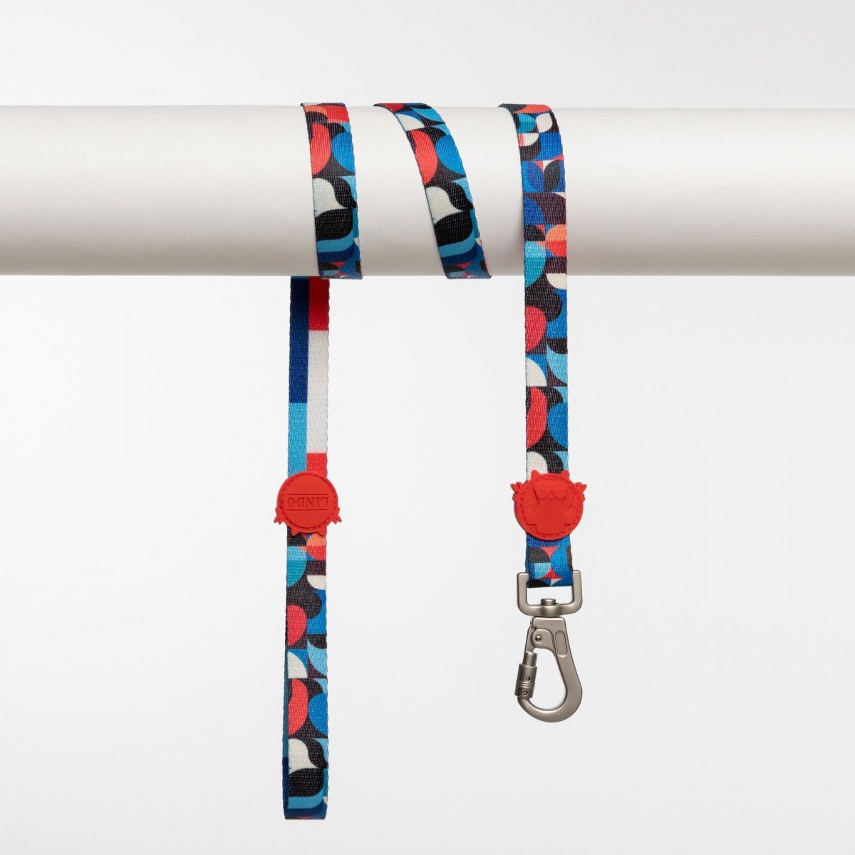 Lindo Dogs Red Line Köpek Gezdirme Kayışı Kırmızı/Mavi Medium