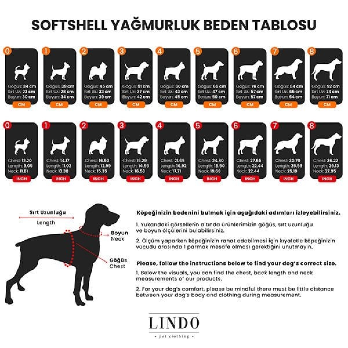 Lindo Dogs Softshell Red Stripe Köpek Yağmurluğu Kırmızı Beden 4 Lindo Dogs Softshell Red Stripe Köpek Yağmurluğu Kırmızı Beden 4