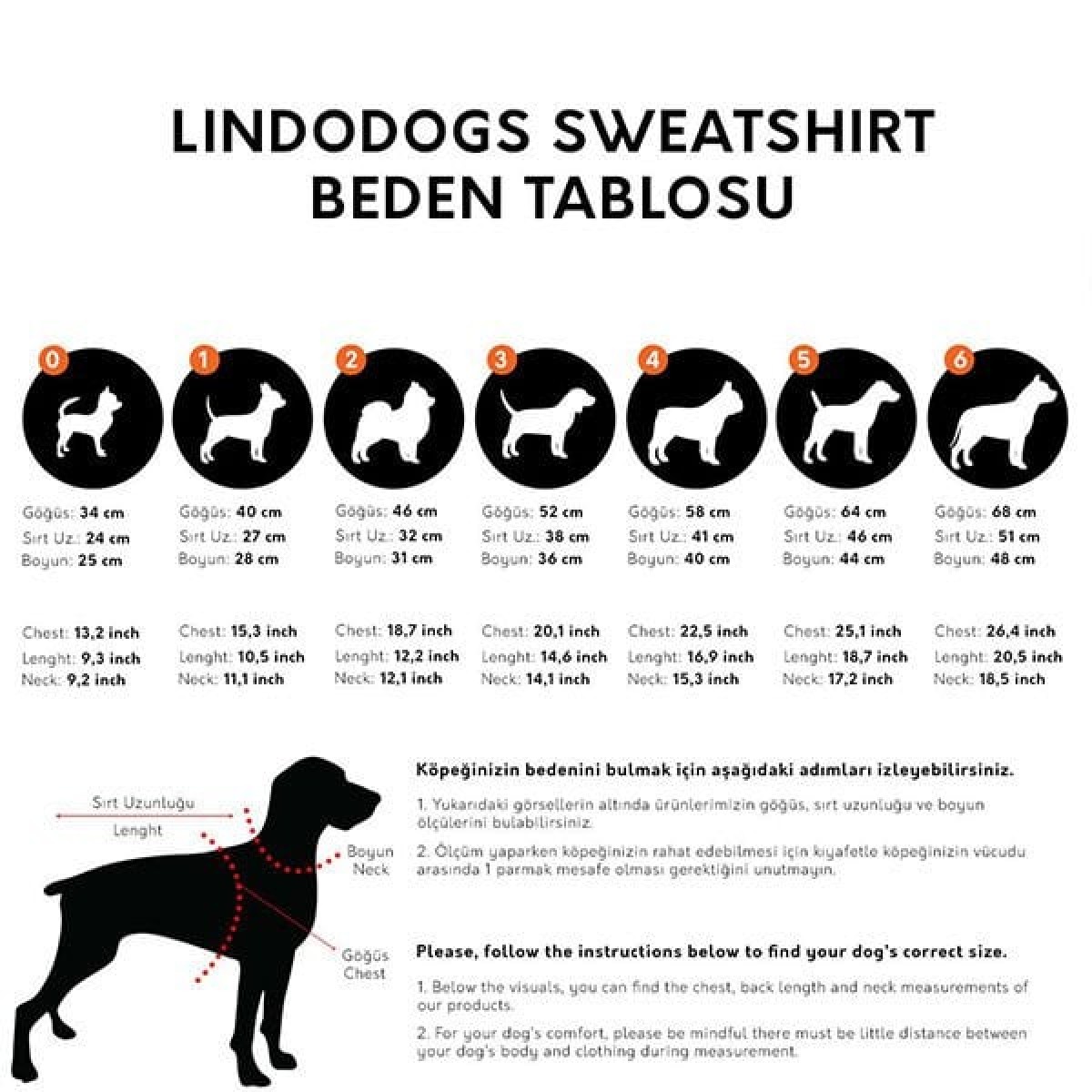 Lindo Jurassic Dog Köpek Sweatshirt Beden 4 Lindo Jurassic Dog Köpek Sweatshirt Beden 4