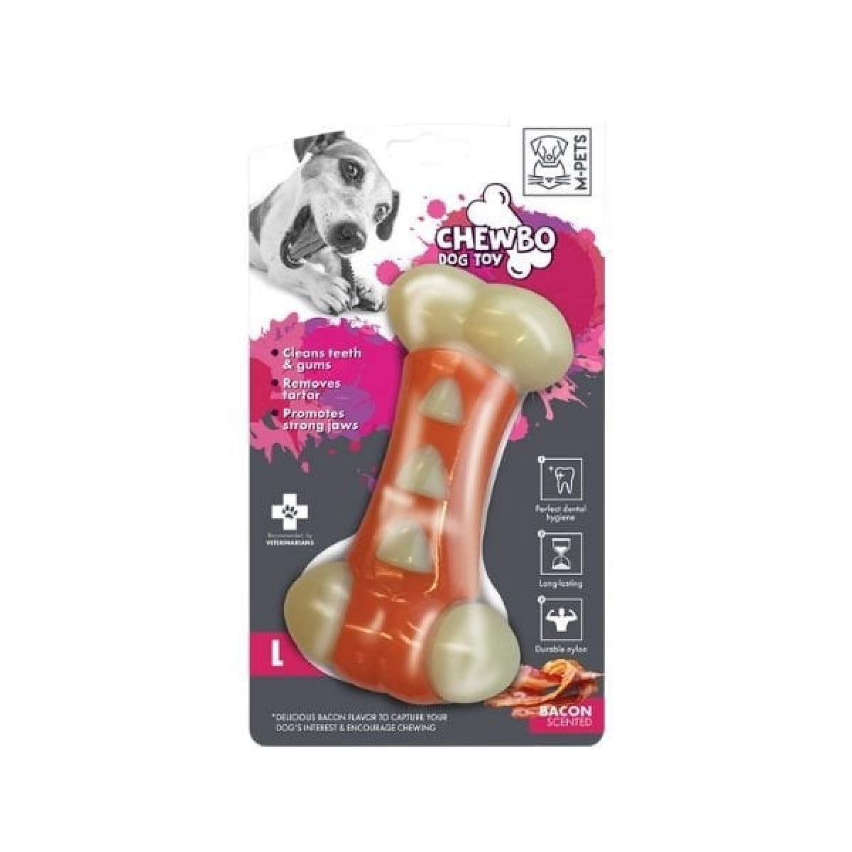 M-Pets Chewbo Et Aromalı Diş Bakım ve Köpek Çiğneme Oyuncağı Large M-Pets Chewbo Et Aromalı Diş Bakım ve Köpek Çiğneme Oyuncağı Large