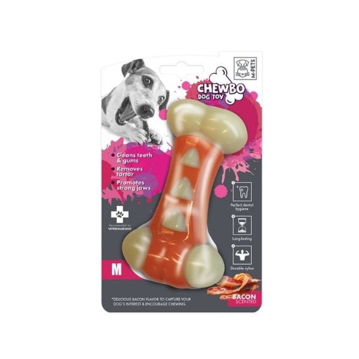 M-Pets Chewbo Et Aromalı Diş Bakım ve Köpek Çiğneme Oyuncağı Medium M-Pets Chewbo Et Aromalı Diş Bakım ve Köpek Çiğneme Oyuncağı Medium
