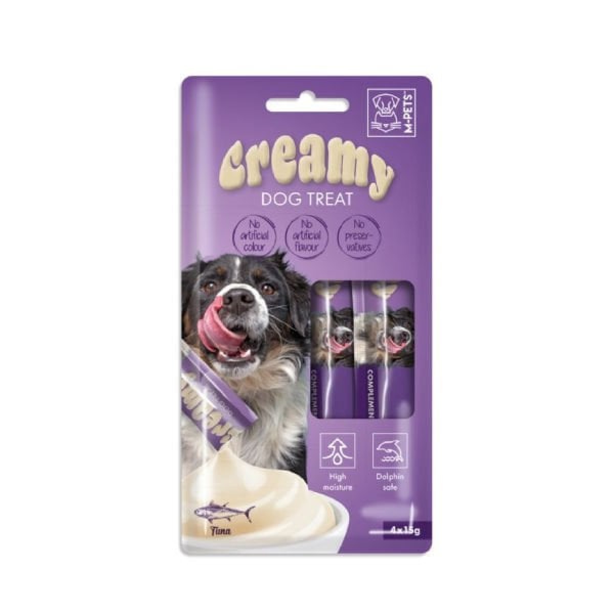 M-Pets Creamy Ton Balıklı Sıvı Köpek Ödül Maması 15 Gr 4 Adet