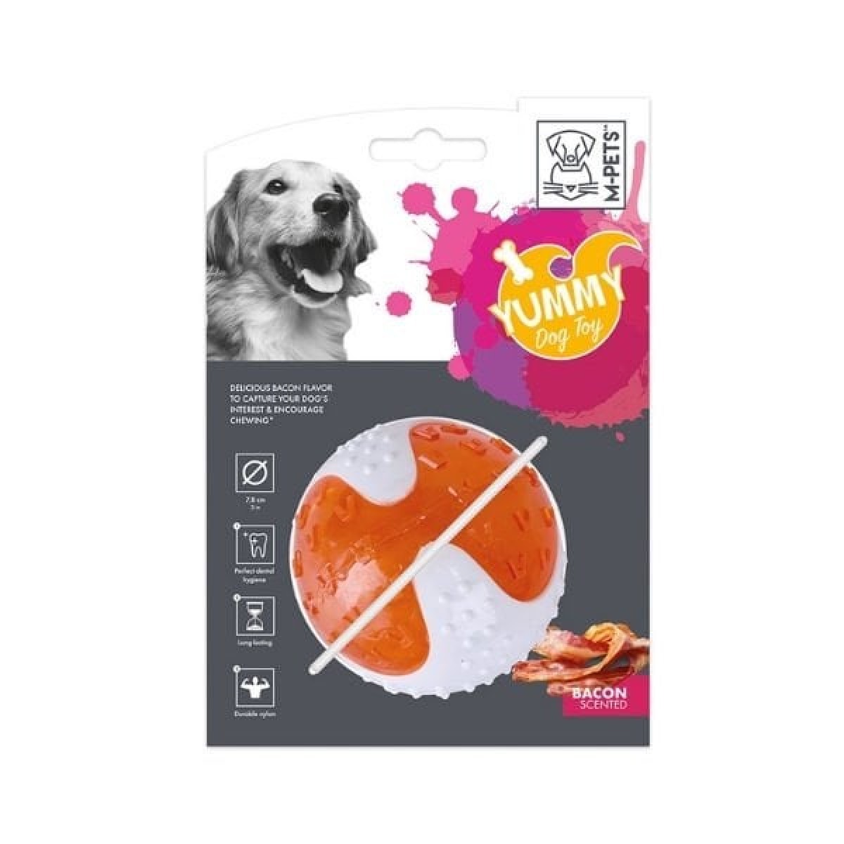 M-Pets Yummy Ball Et Aromalı Kauçuk Top Köpek Oyuncağı M-Pets Yummy Ball Et Aromalı Kauçuk Top Köpek Oyuncağı