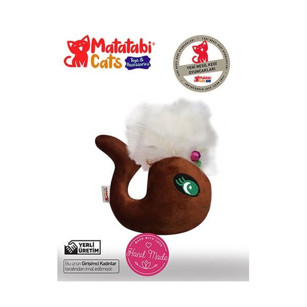 Matatabi Cats Whali Kedi Oyuncağı Kahverengi 15 Cm Matatabi Cats Whali Kedi Oyuncağı Kahverengi 15 Cm