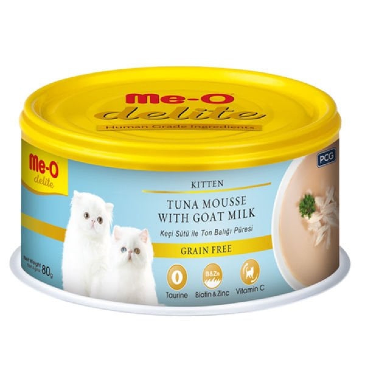 Meo Delite Tahılsız Keçi Sütlü ve Ton Balıklı Yavru Konserve Kedi Maması 80 Gr Meo Delite Tahılsız Keçi Sütlü ve Ton Balıklı Yavru Konserve Kedi Maması 80 Gr