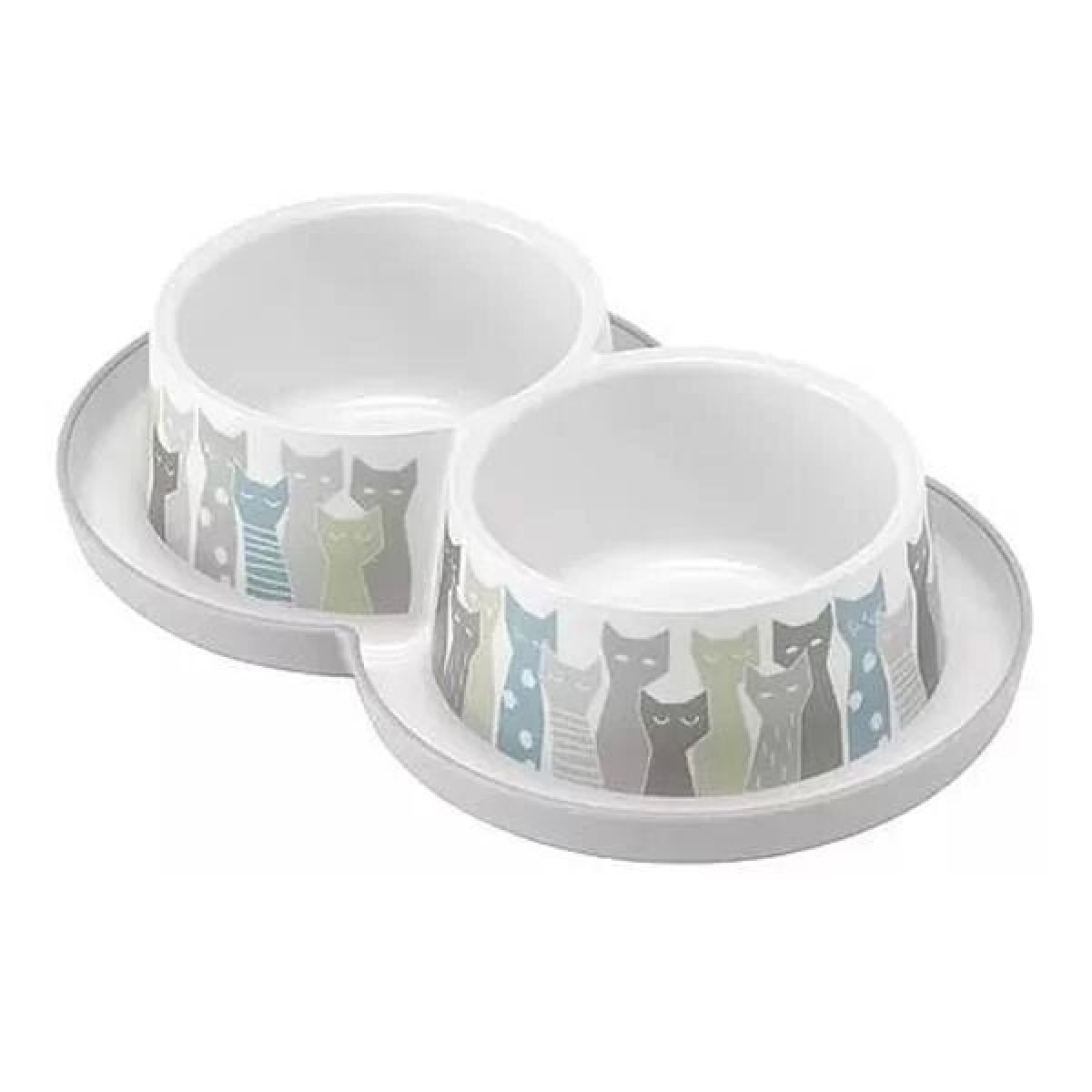 Moderna Trendy Friends Çiftli Maasai Kedi Mama ve Su Kabı 2x350 Ml Moderna Trendy Friends Çiftli Maasai Kedi Mama ve Su Kabı 2x350 Ml