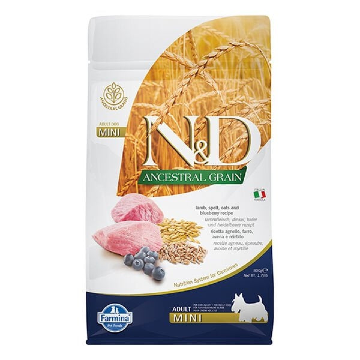N&D Düşük Tahıllı Kuzu Etli Küçük Irk Yetişkin Köpek Maması 800 Gr N&D Düşük Tahıllı Kuzu Etli Küçük Irk Yetişkin Köpek Maması 800 Gr