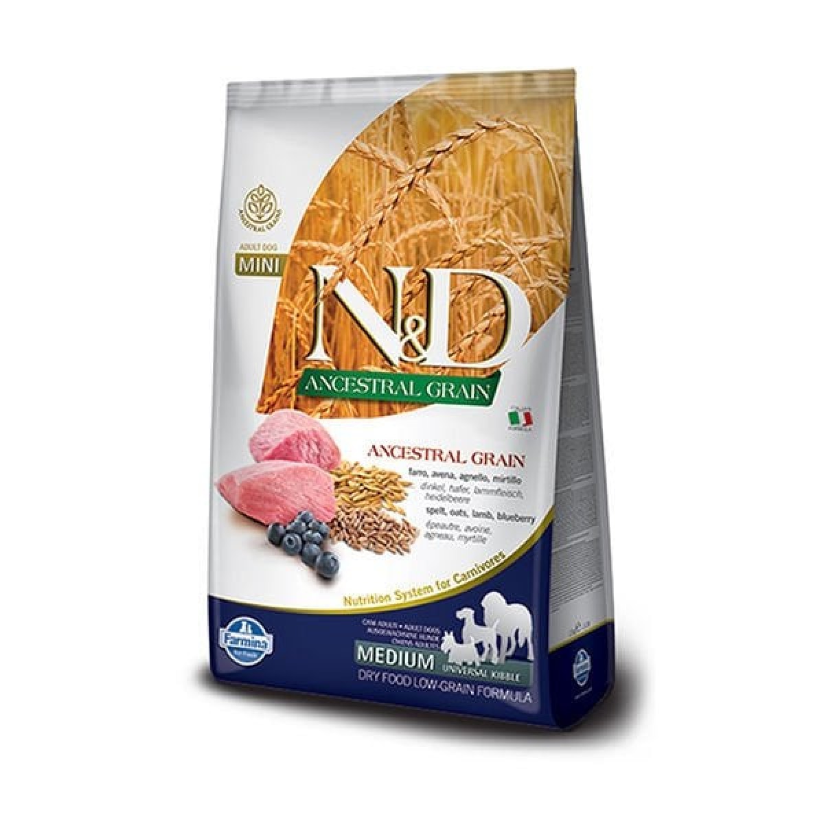 N&D Düşük Tahıllı Kuzu Etli Orta Irk Yetişkin Köpek Maması 2.5 Kg N&D Düşük Tahıllı Kuzu Etli Orta Irk Yetişkin Köpek Maması 2.5 Kg