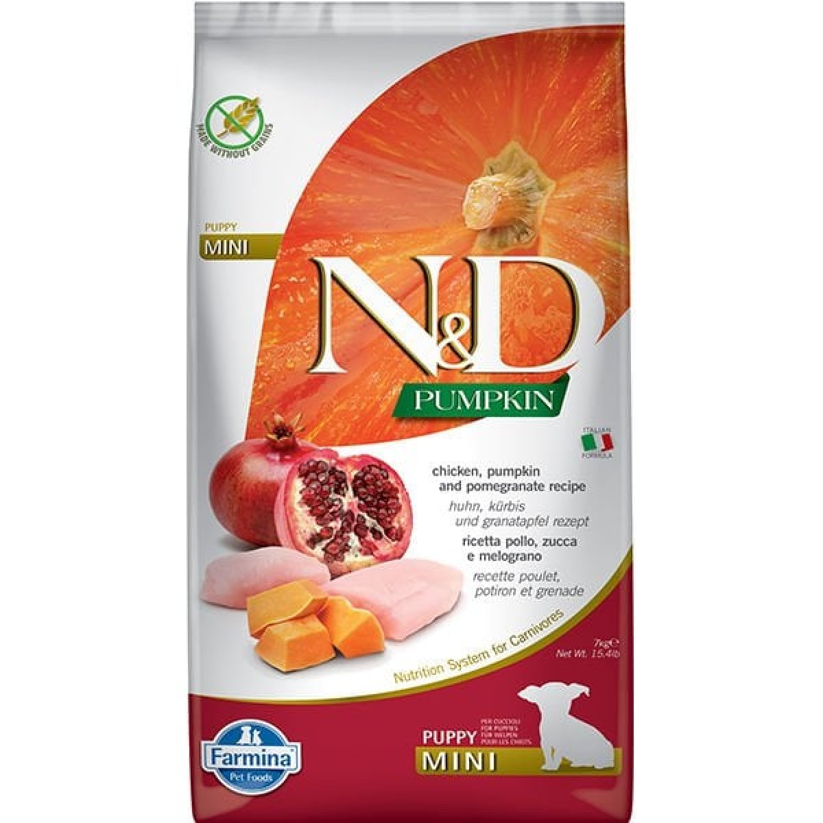 N&D Pumpkin Tavuk ve Narlı Mini Yavru Köpek Maması 7 Kg N&D Pumpkin Tavuk ve Narlı Mini Yavru Köpek Maması 7 Kg