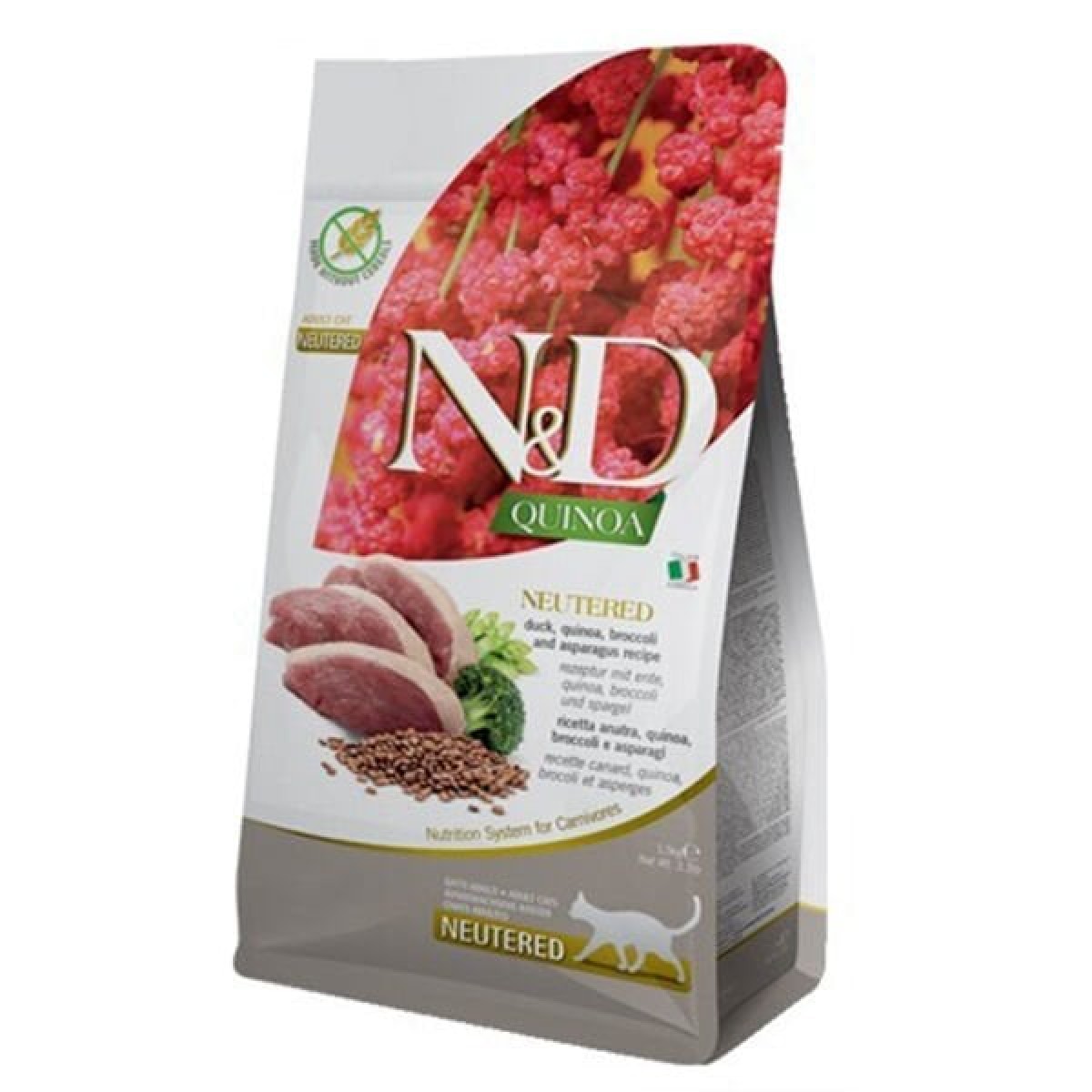 N&D Quinoa Ördekli ve Brokolili Kısırlaştırılmış Kedi Maması 5 Kg N&D Quinoa Ördekli ve Brokolili Kısırlaştırılmış Kedi Maması 5 Kg