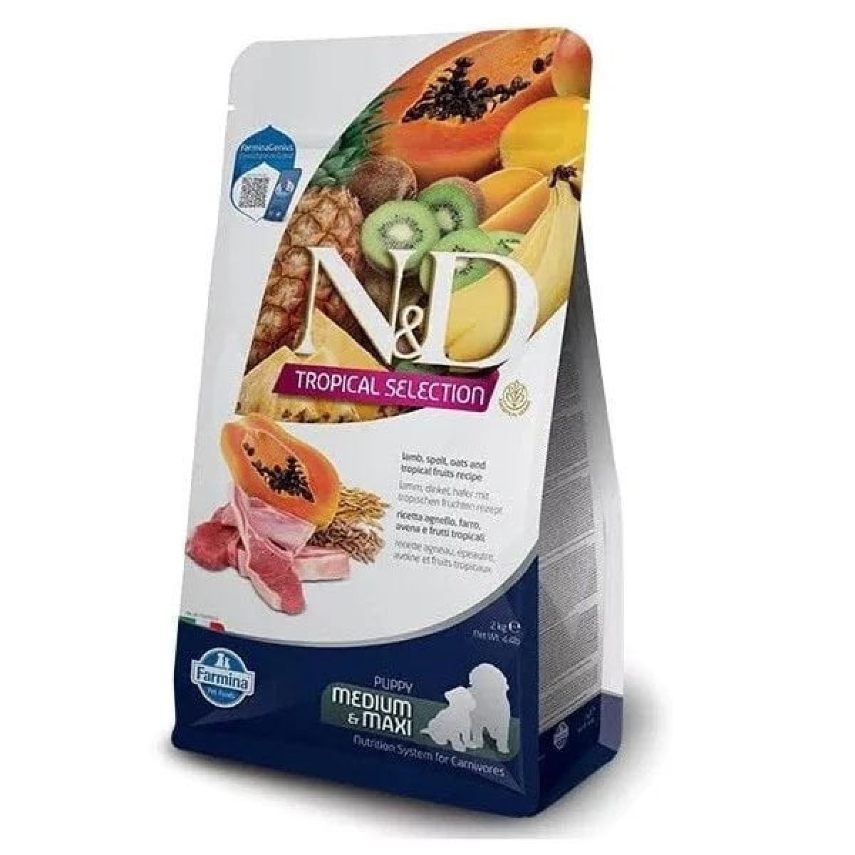 N&D Tropical Selection Kuzu Etli Orta ve Büyük Irk Yavru Köpek Maması 10 Kg N&D Tropical Selection Kuzu Etli Orta ve Büyük Irk Yavru Köpek Maması 10 Kg