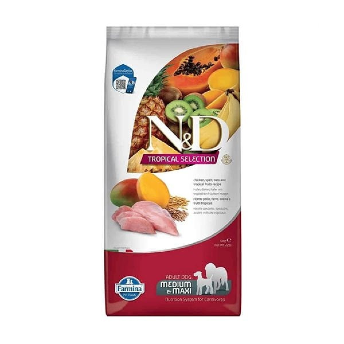 N&D Tropical Selection Tavuklu ve Tropical Meyveli Orta ve Büyük Irk Yetişkin Köpek Maması 10 Kg N&D Tropical Selection Tavuklu ve Tropical Meyveli Orta ve Büyük Irk Yetişkin Köpek Maması 10 Kg