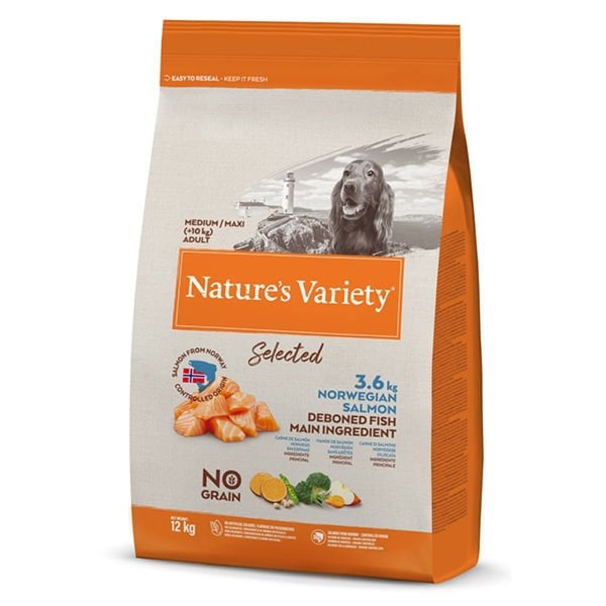 Natures Variety Norveç Somonlu Orta ve Büyük Irk Yetişkin Köpek Maması 12 Kg Natures Variety Norveç Somonlu Orta ve Büyük Irk Yetişkin Köpek Maması 12 Kg