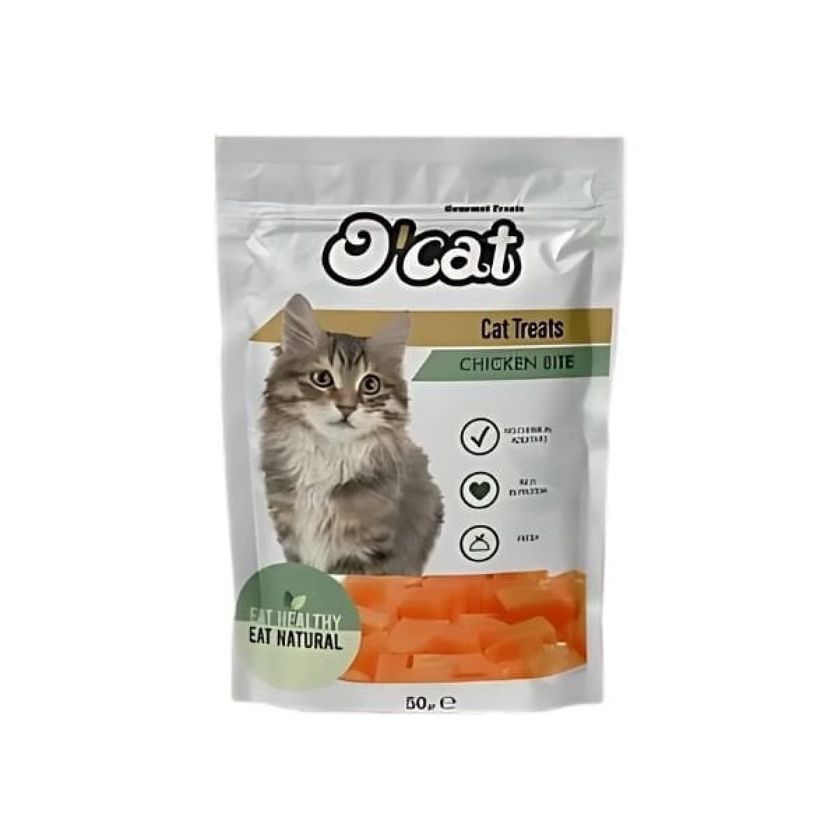 O Cat Tavuk Eti Küpleri Kurutulmuş Kedi Ödül Maması 50 Gr O Cat Tavuk Eti Küpleri Kurutulmuş Kedi Ödül Maması 50 Gr