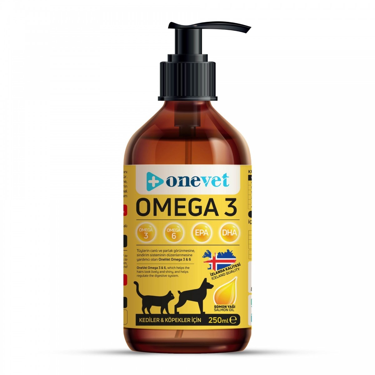 OneVet Omega 3 Kedi ve Köpekler İçin Bağışıklık Destekleyici Balık Yağı 250 Ml OneVet Omega 3 Kedi ve Köpekler İçin Bağışıklık Destekleyici Balık Yağı 250 Ml