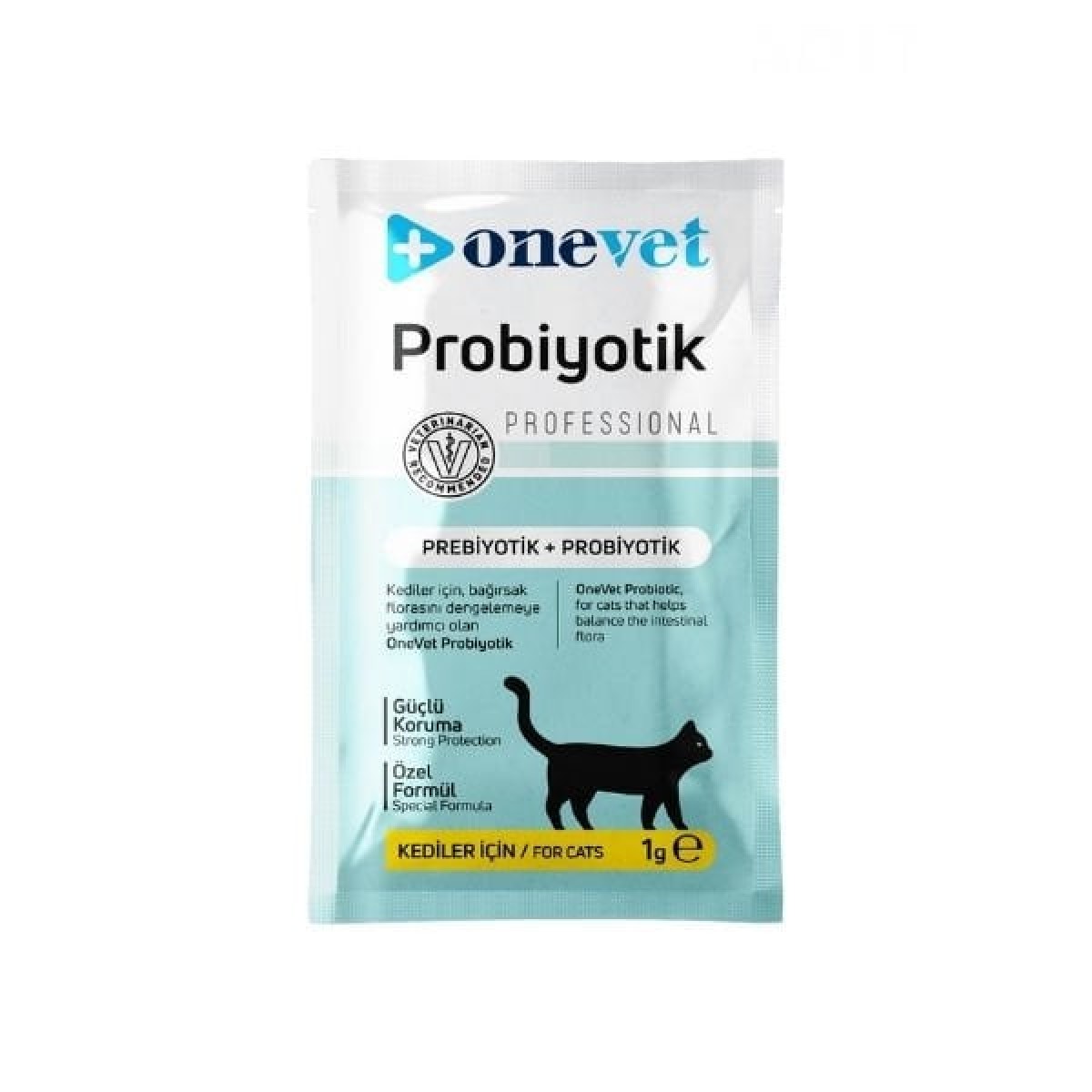 OneVet Sindirim ve Bağışıklık Güçlendirici Kediler için Probiyotik Saşe 1 Gr 7 Adet OneVet Sindirim ve Bağışıklık Güçlendirici Kediler için Probiyotik Saşe 1 Gr 7 Adet