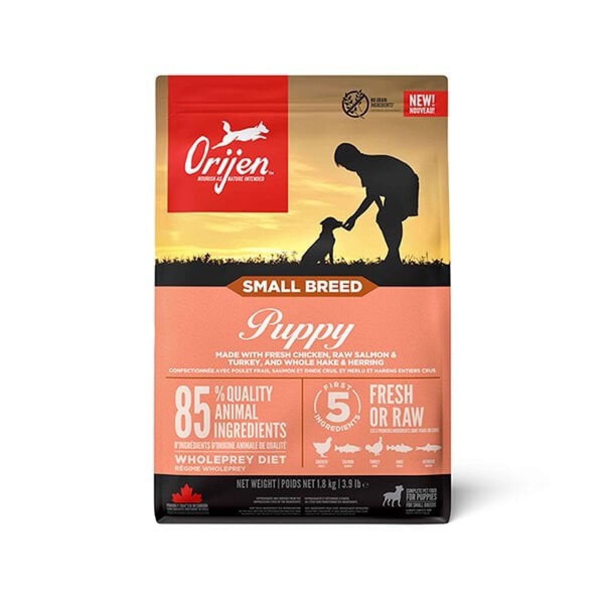 Orijen Puppy Small Breed Tavuk Somon ve Hindi Etli Küçük Irk Yavru Köpek Maması 1.8 Kg Orijen Puppy Small Breed Tavuk Somon ve Hindi Etli Küçük Irk Yavru Köpek Maması 1.8 Kg