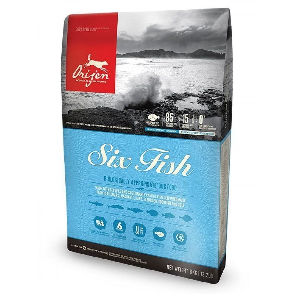Orijen Six Fish Tahılsız Balık Yavru ve Yetişkin Köpek Maması 2 Kg Orijen Six Fish Tahılsız Balık Yavru ve Yetişkin Köpek Maması 2 Kg