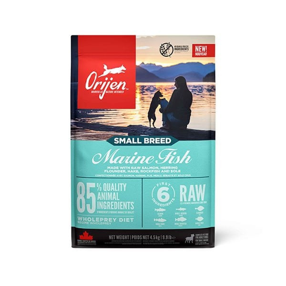 Orijen Small Breed Marine Fish Deniz Balıklı Küçük Irk Yetişkin Köpek Maması 4.5 Kg