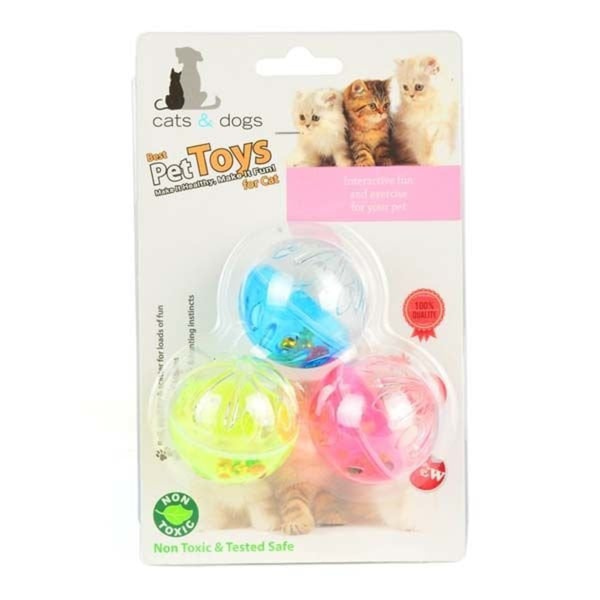 Petpretty Zm4-4317 Çıngırak Kedi Oyuncağı 3'lü