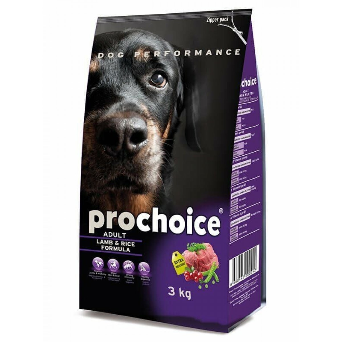 Pro Choice Adult Lamb Kuzu Etli Yetişkin Köpek Maması 3 Kg Pro Choice Adult Lamb Kuzu Etli Yetişkin Köpek Maması 3 Kg